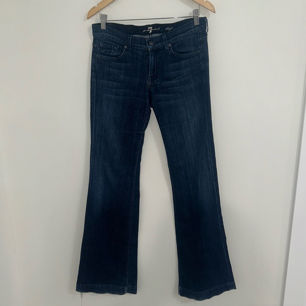 7 for All Mankind Dojo studded back pocket Jeans sz 27 #F1